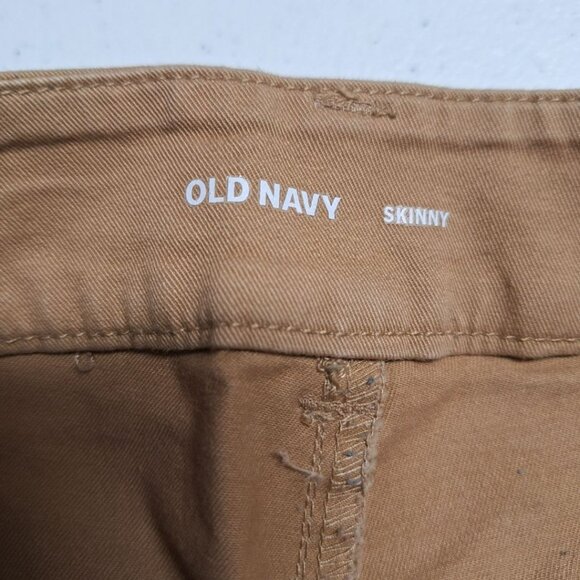 Old Navy Khaki Stretch Skinny Pants Womens Size 4 Work Professional Uniform - Picture 6 of 8